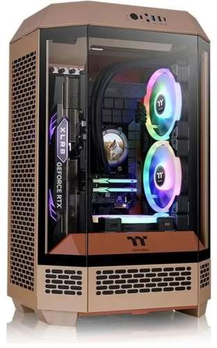 Корпус mATX Thermaltake The Tower 300 Gravel Send, Micro-Tower, без БП,  коричневый [ca-1y4-00sgwn-00]